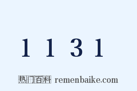 1131是什么意思的图片